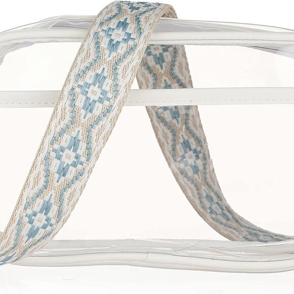 Clear Crossbody Purse Bag for Women Stadium Approved Bag with Guitar Strap for C - Picture 1 of 7